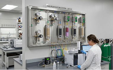 HIGH-PURITY GAS PURIFICATION SYSTEMS
